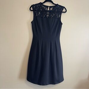 Kut from the Kloth Black Pleated Sheath Dress Size 2